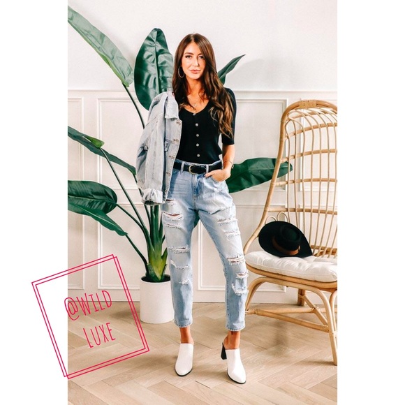 🔥2x HP!🌟CLEARANCE🌟 Ella High-Rise Boyfriend Jeans - Picture 4 of 8